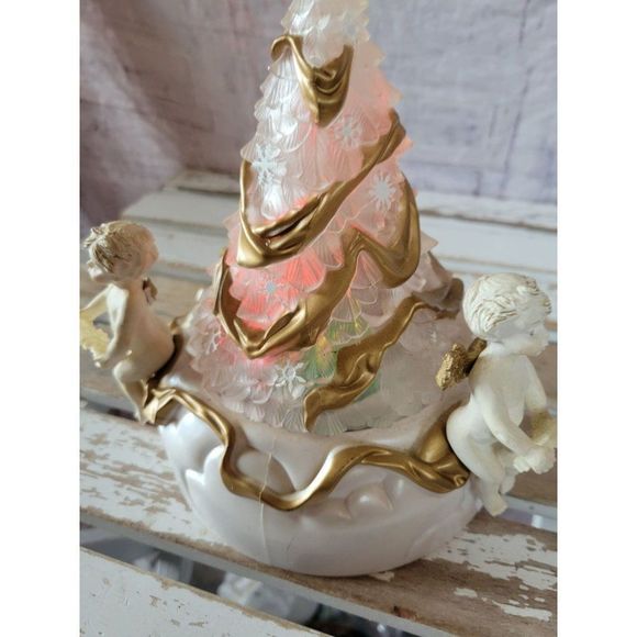 Sr vintage light up tree cherub Xmas decor - Picture 7 of 9